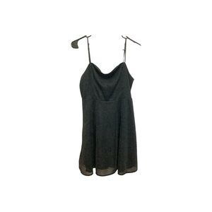 Black Spaghetti Strap Slip Dress